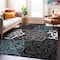 World Rug Gallery Contemporary Modern Floral Flowers 3'3'' x 5' Gray 108D.GRAY3X5 - alternate 7